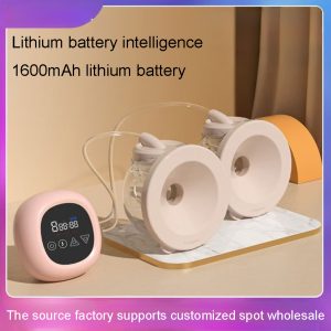 bilateral-breast-pump-Mother-and-baby-products (2) Bilateral electric breast pump packaging - Portable smart hands-free breast pump kit for nursing mothers
