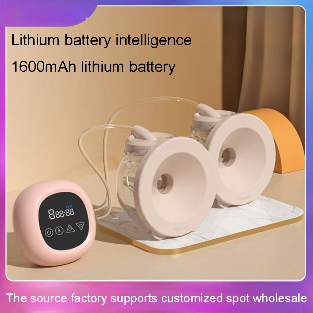 Bilateral electric breast pump packaging - Portable smart hands-free breast pump kit for nursing mothers