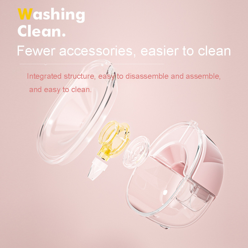 Features of portable electric breast pump - Quiet wearable milk extractor with smart LED display for nursing mothers